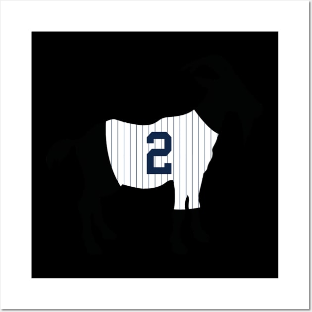 Derek Jeter GOAT Wall Art by HandMadingGift